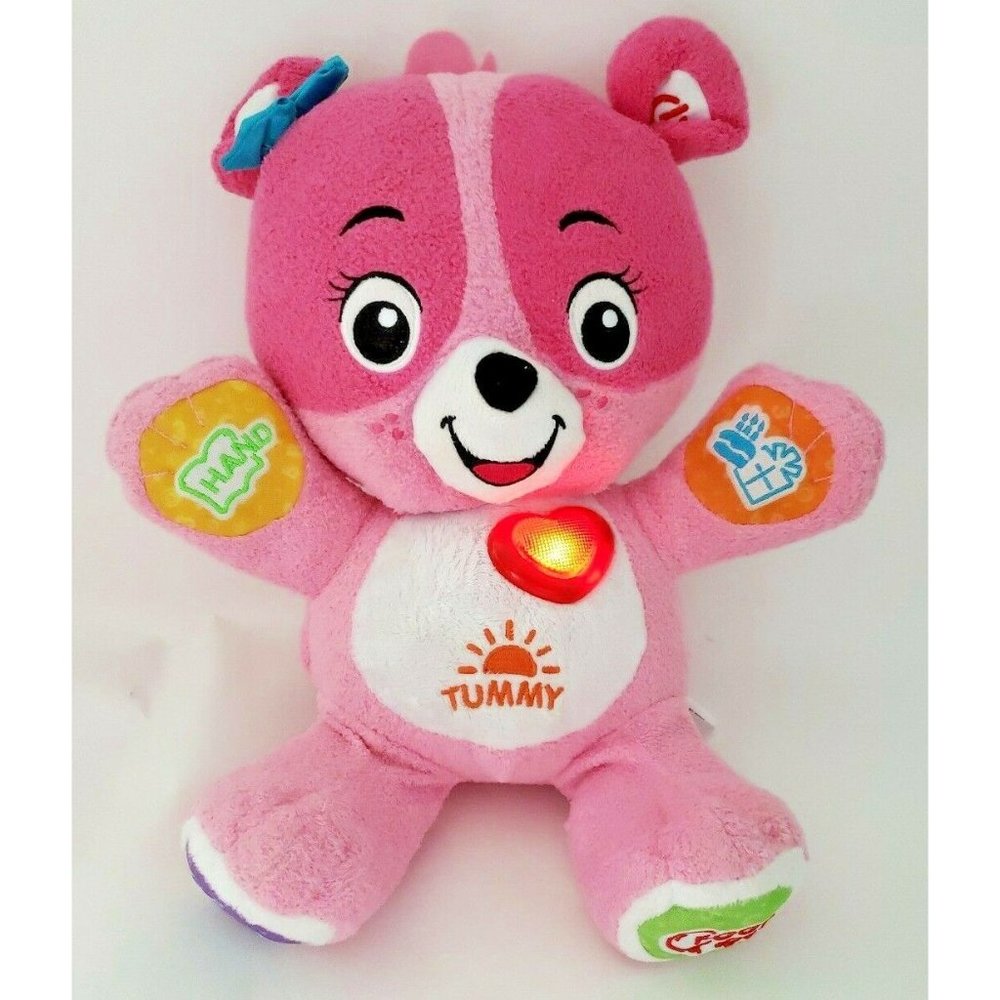 VTECH CORA THE SMART CUB PLUSH BEAR PINK STUFFED
